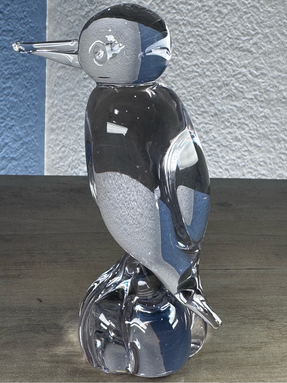 Vintage Signed 1976 Art Glass Woodpecker Taiwan Holiday Imports 6.5San Francisco